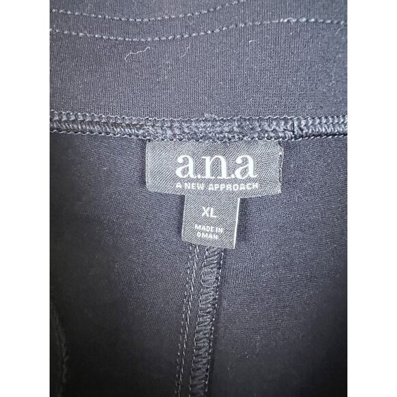 ANA a New Approach Pants Woman’s Black Size XL Pull On Stretchable Slim Leg - Picture 3 of 9